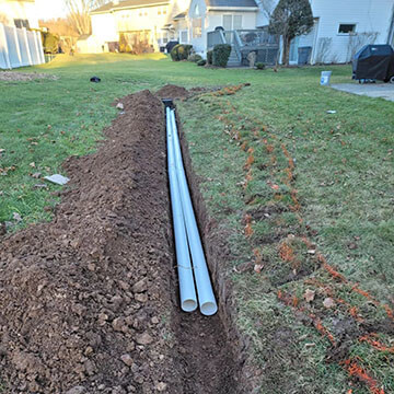 french drain pvc